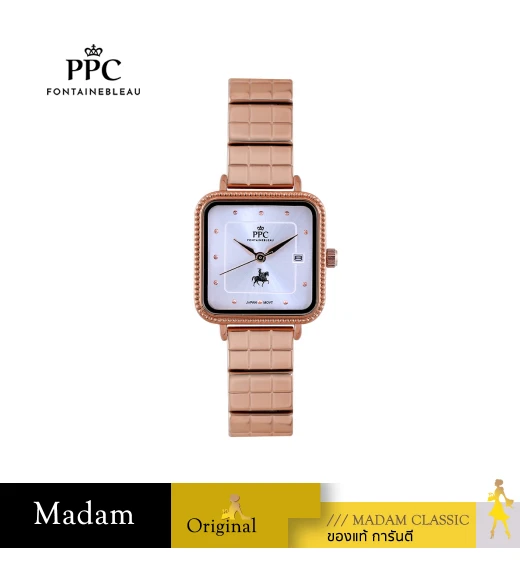 นาฬิกา PPC FONTAINEBLEAU PPC-EF21-RG-WE DORÉE EF21 24 MM,ROSEGOLD / WHITE	