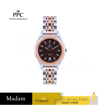 นาฬิกา PPC FONTAINEBLEAU PPC-EG10-SRG-BR PHILIP EG10 35 MM,SILVER ROSEGOLD / BROWN	
