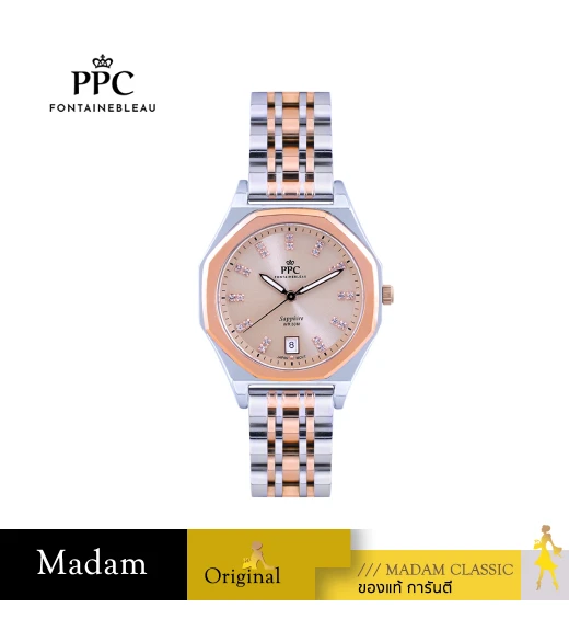 นาฬิกา PPC FONTAINEBLEAU PPC-EG10-SRG-RG PHILIP EG10 35 MM,SILVER ROSEGOLD / ROSEGOLD	