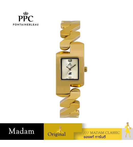 นาฬิกา PPC FONTAINEBLEAU PPC-EF24-GD CANNES EF24 22 MM,GOLD นาฬิกา PPC FONTAINEBLEAU PPC-EF24-GD CANNES EF24 22 MM,GOLD