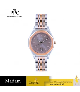 นาฬิกา PPC FONTAINEBLEAU PPC-EG10-SRG-LBR PHILIP EG10 35 MM,SILVER ROSEGOLD / LIGHT BROWN	