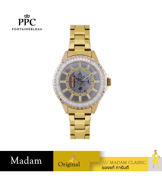 นาฬิกา PPC FONTAINEBLEAU PPC-EF18-GD-WE LER BRETON EF18 36 MM,GOLD / WHITE	