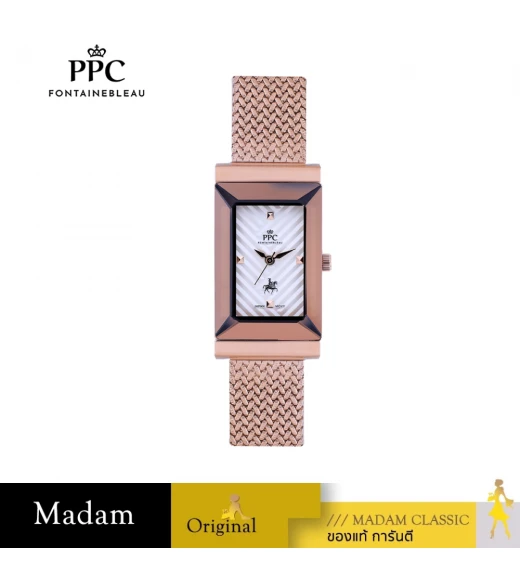 นาฬิกา PPC FONTAINEBLEAU PPC-EF22-RG-WE DORÉE EF22 22 MM,ROSEGOLD / WHITE	