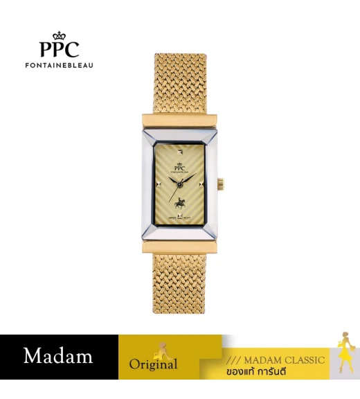 นาฬิกา PPC FONTAINEBLEAU PPC-EF22-GD DORÉE EF22 22 MM,GOLD	