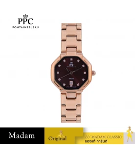 นาฬิกา PPC FONTAINEBLEAU PPC-EF02-RG-BR PHILIP EF02 28 MM,ROSEGOLD / BROWN
