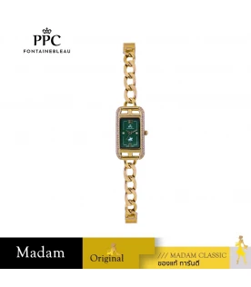 นาฬิกา PPC FONTAINEBLEAU PPC-EF19-GD-GN DORÉE EF19 20.5 MM,GOLD / GREEN