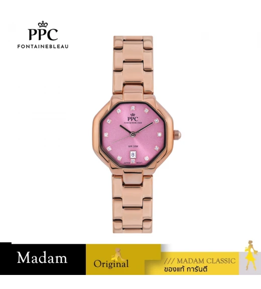 นาฬิกา PPC FONTAINEBLEAU PPC-EF02-RG-PK PHILIP EF02 28 MM,ROSEGOLD / PINK