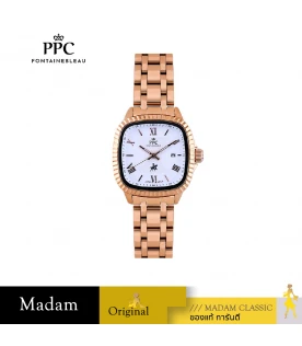 นาฬิกา PPC FONTAINEBLEAU  PPC-EF14-RG-WE DORÉE EF14 28 MM,ROSEGOLD / WHITE	
