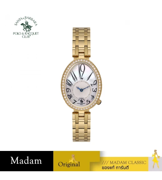 นาฬิกา SANTA BARBARA POLO & RACQUET CLUB SB.1.10613 UNIQUE LADIES SB.1.10613 26.5*40 MM,GOLD / WHITE	