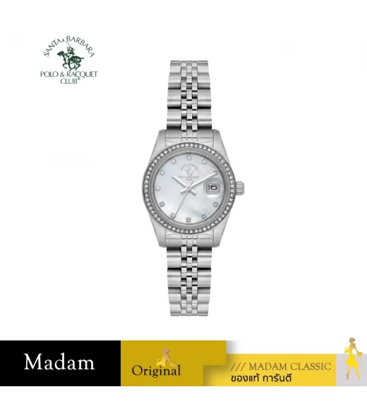 นาฬิกา SANTA BARBARA POLO & RACQUET CLUB SB.4.10015 UNIQUE LADIETS SB.4.10015 26*33 MM,WHITE