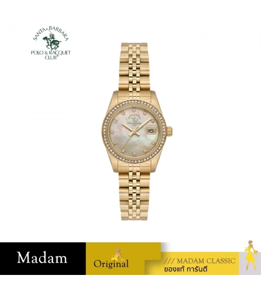 นาฬิกา SANTA BARBARA POLO & RACQUET CLUB SB.4.10015 UNIQUE LADIETS SB.4.10015 26*33 MM,GOLD นาฬิกา SANTA BARBARA POLO & RACQUET CLUB SB.4.10015 UNIQUE LADIETS SB.4.10015 26*33 MM,GOLD