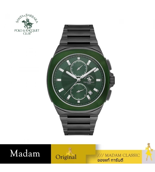 นาฬิกา SANTA BARBARA POLO & RACQUET CLUB SB.1.10610 LUXURY GENTS SB.1.10610 44*50 MM,PLATING BLACK / GREEN	