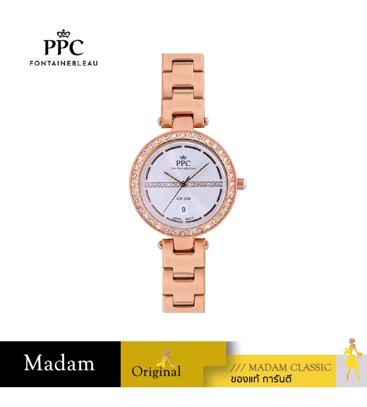 นาฬิกา PPC FONTAINEBLEAU PPC-EG07-RG-WE ÉTOILE EG07 30 MM,ROSEGOLD / WHITE นาฬิกา PPC FONTAINEBLEAU PPC-EG07-RG-WE ÉTOILE EG07 30 MM,ROSEGOLD / WHITE