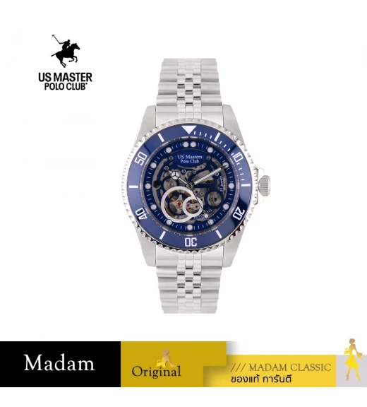 นาฬิกา US MASTER NEW YORK USM-EF10-NV ABRAHAM SKELETON AUTOMATIC EF10 44 MM,NAVY BLUE