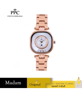 นาฬิกา PPC FONTAINEBLEAU PPC-EF12-RG-WE CANNES EF12 30 MM,ROSEGOLD / WHITE	