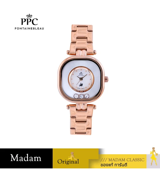 นาฬิกา PPC FONTAINEBLEAU PPC-EF12-RG-WE CANNES EF12 30 MM,ROSEGOLD / WHITE	