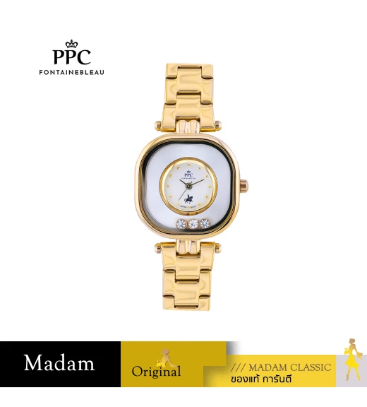 นาฬิกา PPC FONTAINEBLEAU PPC-EF12-GD-WE CANNES EF12 30 MM,GOLD / WHITE นาฬิกา PPC FONTAINEBLEAU PPC-EF12-GD-WE CANNES EF12 30 MM,GOLD / WHITE
