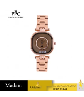 นาฬิกา PPC FONTAINEBLEAU PPC-EF12-RG-LBR CANNES EF12 30 MM,ROSEGOLD / LIGHT BROWN	