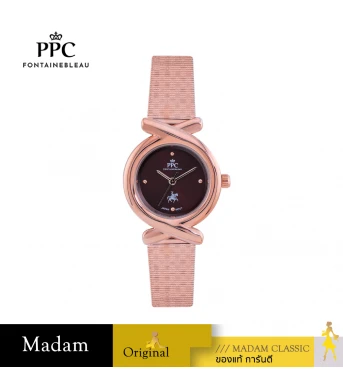 นาฬิกา PPC FONTAINEBLEAU PPC-EF20-RG-BR CANNES EF20 28 MM,ROSEGOLD / BROWN	