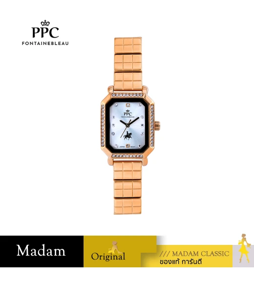 นาฬิกา PPC FONTAINEBLEAU PPC-EF16-RG-WE DORÉE EF16 23 MM,ROSEGOLD / WHITE	