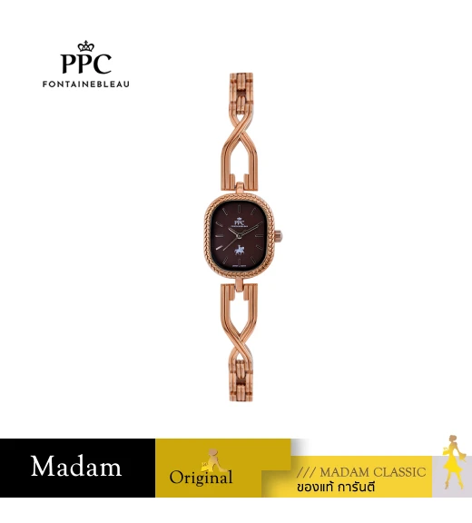 นาฬิกา PPC FONTAINEBLEAU PPC-EF08-RG-BR DORÉE EF08 23 MM,ROSEGOLD / BROWN	