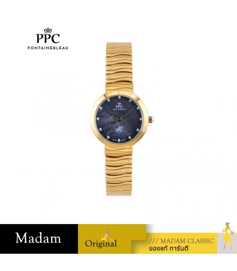 นาฬิกา PPC FONTAINEBLEAU PPC-EF13-GD-BK LER BRETON EF13 30 MM,GOLD / BLACK	