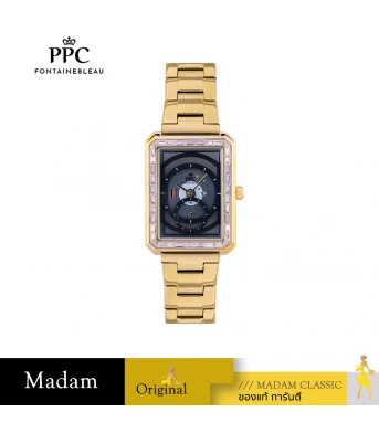 นาฬิกา PPC FONTAINEBLEAU PPC-EF17-GD-BK DORÉE EF17 28.5 MM,GOLD / BLACK	