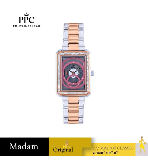 นาฬิกา PPC FONTAINEBLEAU PPC-EF17-SRG-PK DORÉE EF17 28.5 MM,SILVER ROSEGOLD / PINK	