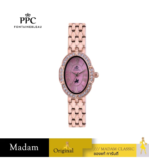 นาฬิกา PPC FONTAINEBLEAU PPC-EF07-RG-PK OVALE EF07 22 MM,ROSEGOLD / PINK	