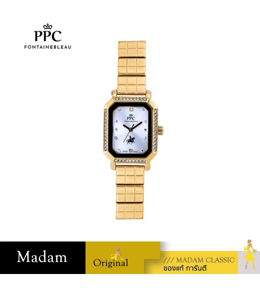 นาฬิกา PPC FONTAINEBLEAU PPC-EF16-GD-WE DORÉE EF16 23 MM,GOLD / WHITE	