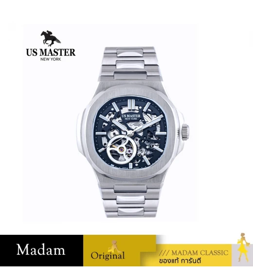 นาฬิกา US MASTER NEW YORK SET.USM-EF14-BK EMPIRE SKELTON EF14 43 MM,BLACK	