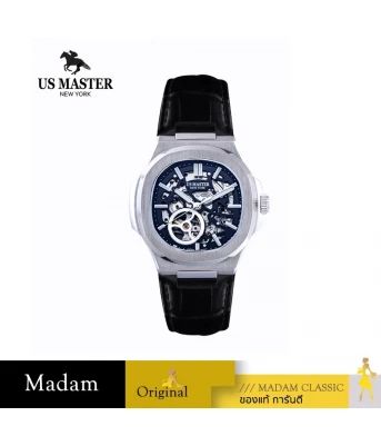 นาฬิกา US MASTER NEW YORK SET.USM-EF15-BK-BK EMPIRE SKELTON 43 MM,BLACK / BLACK	
