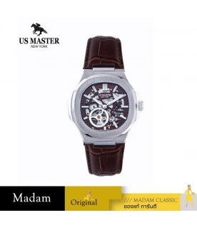 นาฬิกา US MASTER NEW YORK SET.USM-EF15-BR-BR EMPIRE SKELTON 43 MM,BROWN / BROWN	