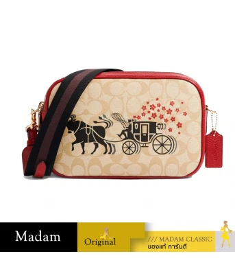 กระเป๋าสะพายข้าง COACH C2180 LUNAR NEW YEAR JES CROSSBODY IN SIGNATURE CANVAS WITH OX AND CARRIAG (IMOT4)