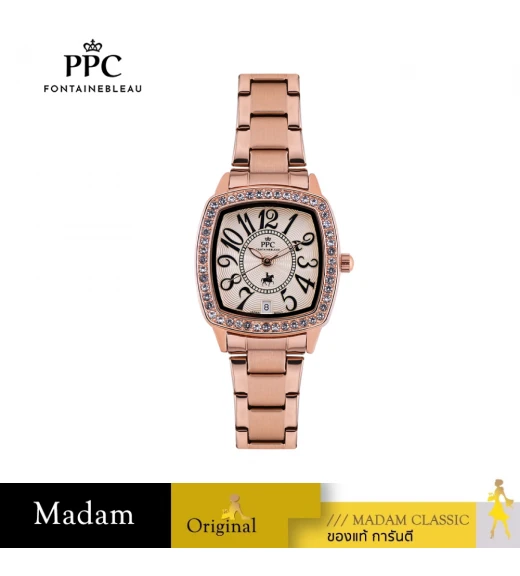 นาฬิกา PPC FONTAINEBLEAU PPC-EJ04-RG-WN DORÉE EJ04 30 MM,ROSEGOLD / WINE	