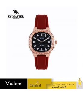 นาฬิกา US MASTER NEW YORK USM-EC01-RD-RBK EMPIRE LADY EC01 36 MM,RED / ROSEGOLD BLACK	