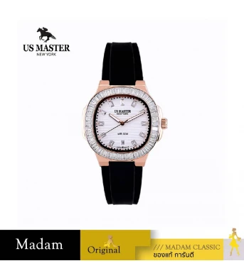 นาฬิกา US MASTER NEW YORK USM-EC01-BK-RWE EMPIRE LADY EC01 36 MM,BLACK / ROSEGOLD WHITE	