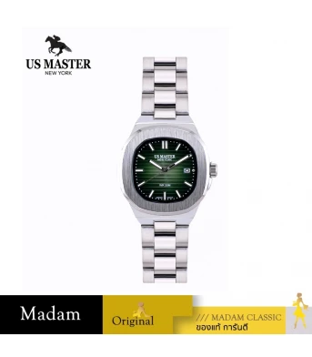นาฬิกา US MASTER NEW YORK USM-DD17-BGN EMPIRE DD17 41MM,Black / Green