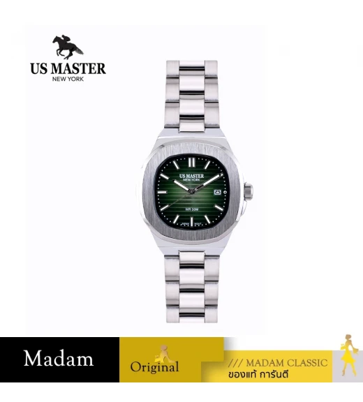 นาฬิกา US MASTER NEW YORK USM-DD17-BGN EMPIRE DD17 41MM,Black / Green