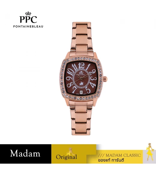 นาฬิกา PPC FONTAINEBLEAU PPC-EJ04-RG-BR DORÉE EJ04 30 MM,ROSEGOLD / BROWN