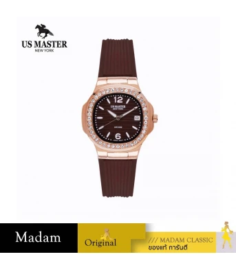 นาฬิกา US MASTER NEW YORK USM-DD54-BR-RBR EMPIRE LADY DD54 32 MM,BROWN / ROSEGOLD / BROWN	