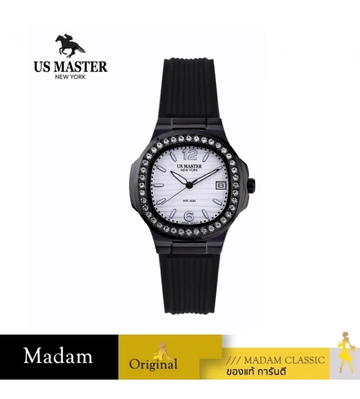 นาฬิกา US MASTER NEW YORK USM-DD54-IPB-WE EMPIRE LADY DD54 32 MM,PLATING BLACK / WHITE	
