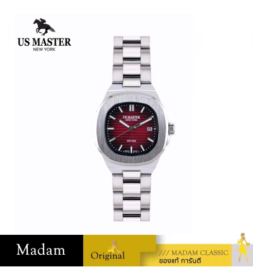 นาฬิกา US MASTER NEW YORK USM-DD17-BRD EMPIRE DD17 41MM,Black / Red
