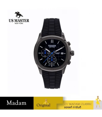นาฬิกา US MASTER USM-DD36-BK-CBK THE EMPIRE CHRONO EYES DATE 40 MM,BLACK / CROMO BLACK