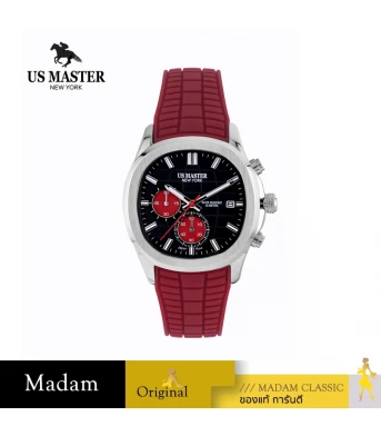 นาฬิกา US MASTER USM-DD36-RD-BK THE EMPIRE CHRONO EYES DATE 40 MM,RED / BLACK