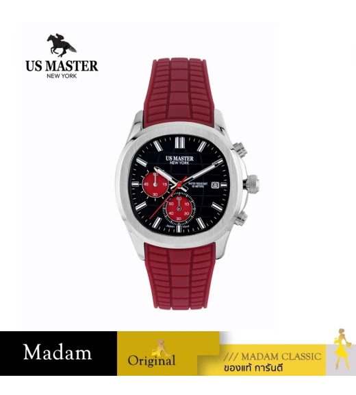 นาฬิกา US MASTER USM-DD36-RD-BK THE EMPIRE CHRONO EYES DATE 40 MM,RED / BLACK นาฬิกา US MASTER USM-DD36-RD-BK THE EMPIRE CHRONO EYES DATE 40 MM,RED / BLACK