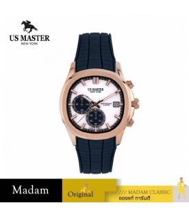 นาฬิกา US MASTER  USM-DD36-BU-RWE THE EMPIRE CHRONO EYES DATE 40 MM.,BLUE / ROSEGOLD WHITE