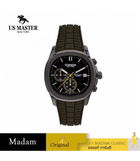 นาฬิกา US MASTER  USM-DD36-GN-IGY THE EMPIRE CHRONO EYES DATE 40 MM.,GREEN / PLATING GREY