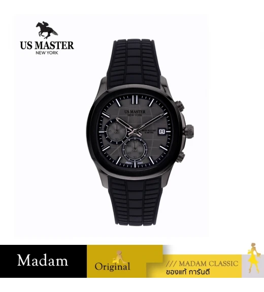 นาฬิกา US MASTER USM-DD36-BK-IPG THE EMPIRE CHRONO EYES DATE 40 MM,BLACK / PLATING GREY นาฬิกา US MASTER USM-DD36-BK-IPG THE EMPIRE CHRONO EYES DATE 40 MM,BLACK / PLATING GREY