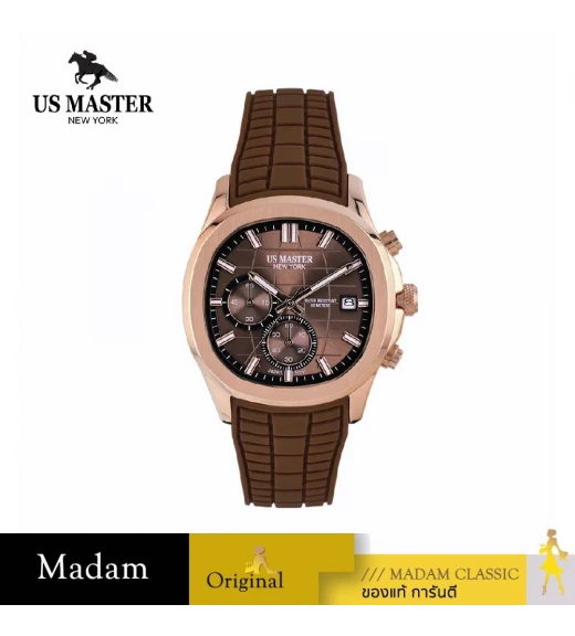 นาฬิกา US MASTER USM-DD36-BR-RBR THE EMPIRE CHRONO EYES DATE 40 MM.,BROWN นาฬิกา US MASTER USM-DD36-BR-RBR THE EMPIRE CHRONO EYES DATE 40 MM.,BROWN